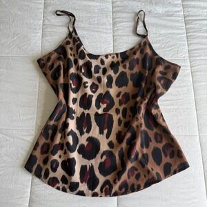 Kardashian Kollection Cami Leopard Cheetah Animal Print Women's XL Strappy